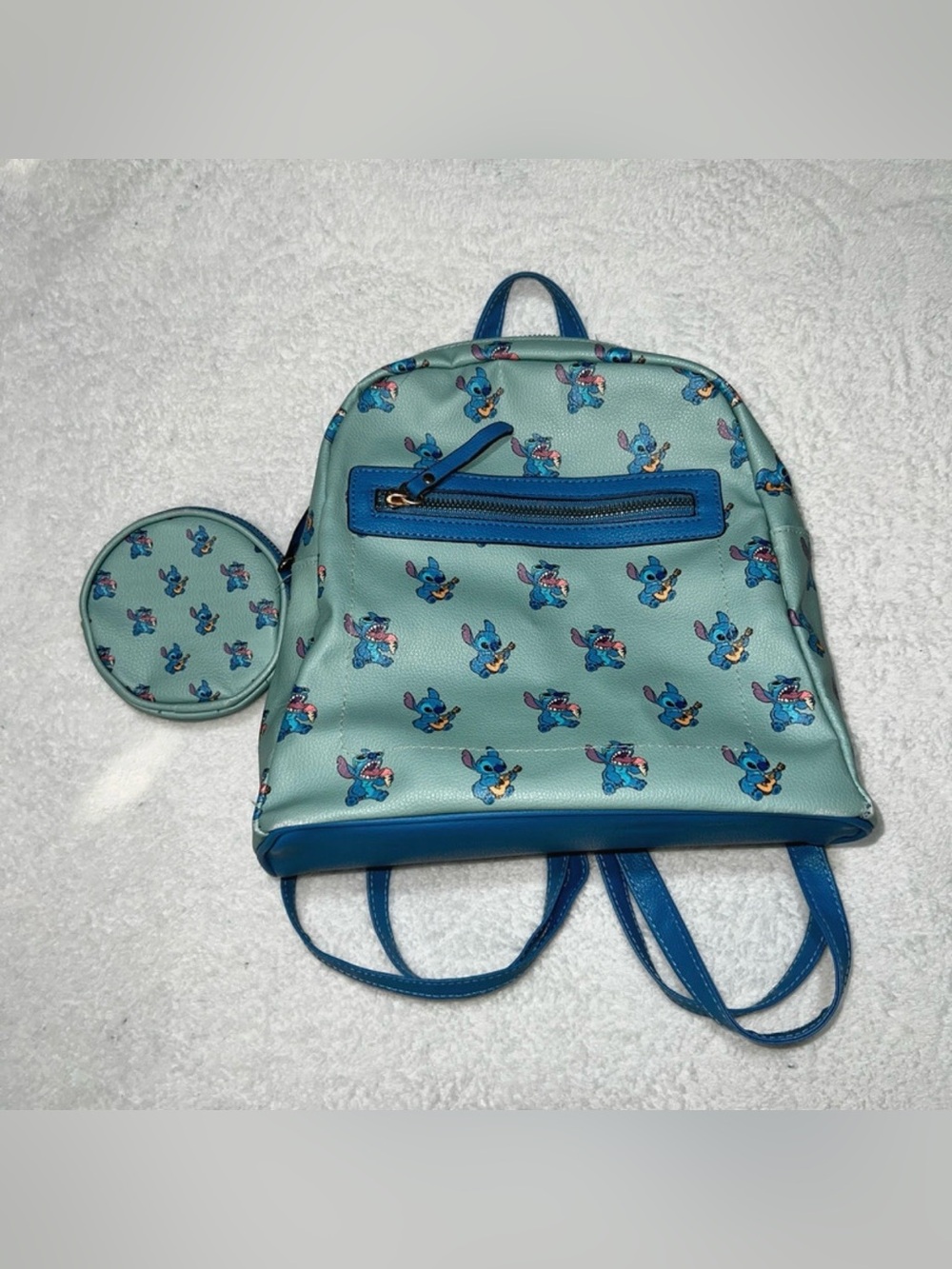 Stitch Mini Backpack & Coin Purse Blue